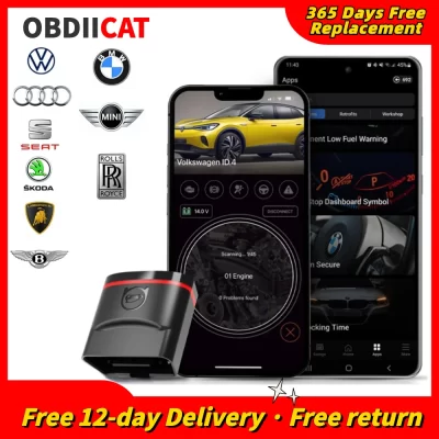 Obdeleven nextgen obd11 pro obd2 scanner automático ferramentas de carro suporte ios + android para volkswagen vw polo golf/bmw/audi/seat/skoda