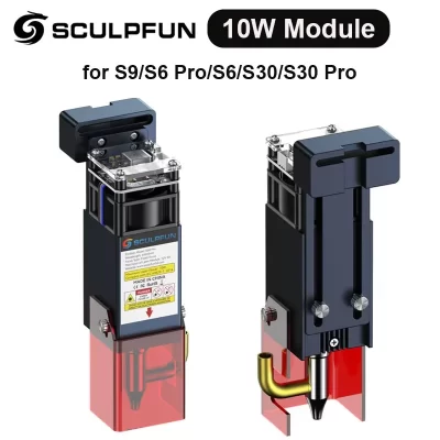 Sculpfun s30 pro módulo laser 10w cabeça de laser compatível com s30/s9/s6pro/s6 máquina gravador a laser para corte acrílico madeira diy