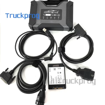 Para b-e-n-z revendedor diagnóstico carro caminhão ônibus van scanner super mb pro m6 novo para b-m-w m6 plus doip vci wifi atualização da estrela c4 c6
