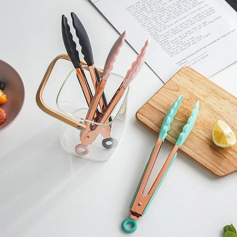 Clipes de silicone para churrasco e bife, Food Clips, churrasco cozinhar, assar, salada, acessórios de cozinha, 9 em - Image 5