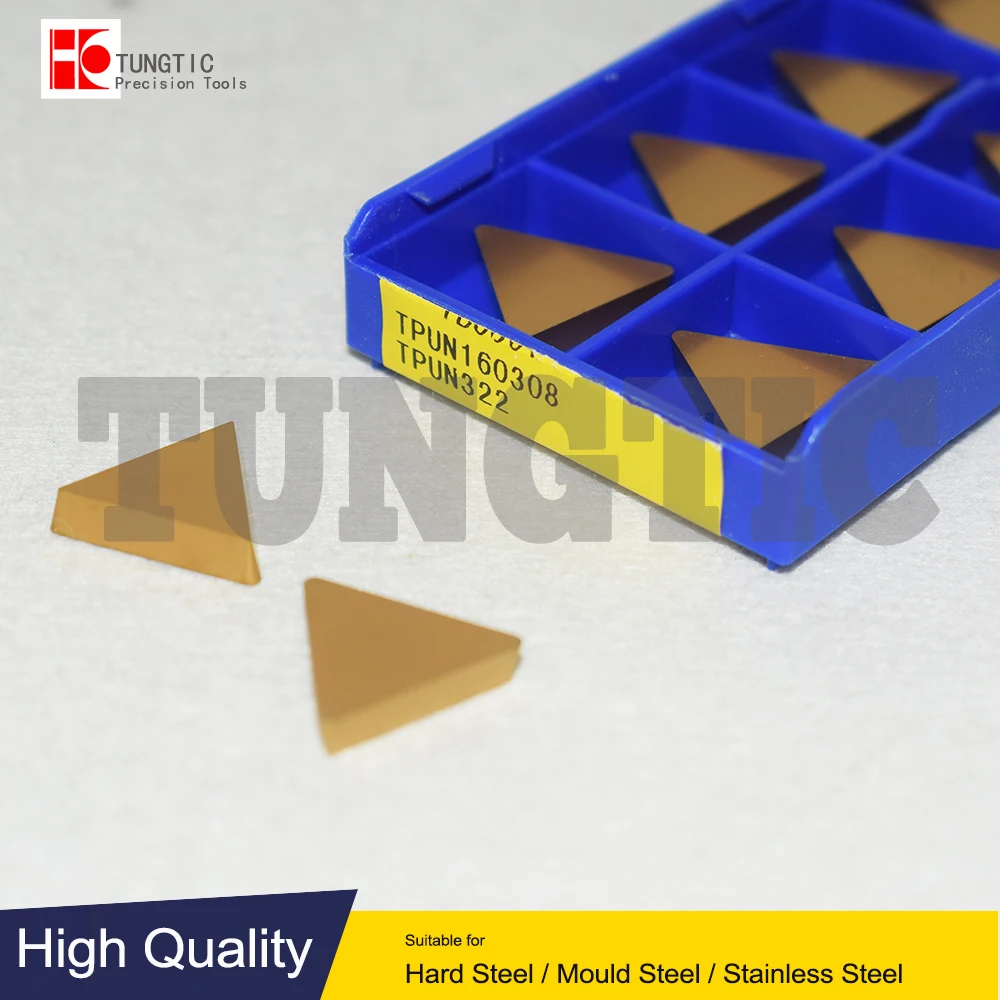 TPUN160308 YBM251 YBG212 YBM351 YBC301 Face Milling Cutter CNC Tools Lathe Inserts Carbide Machining Metal TPUN 160308