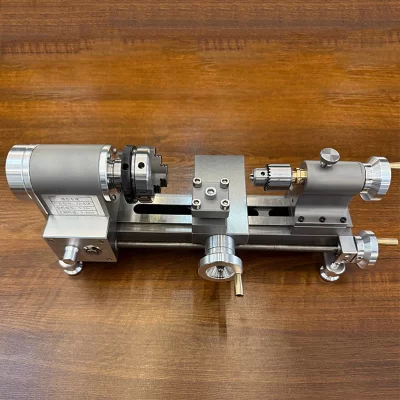 Precision High Performance Micro Lathe CNC Adjustable Accuracy Equipped with 24V Power Supply Metal Lathe Model Toy
