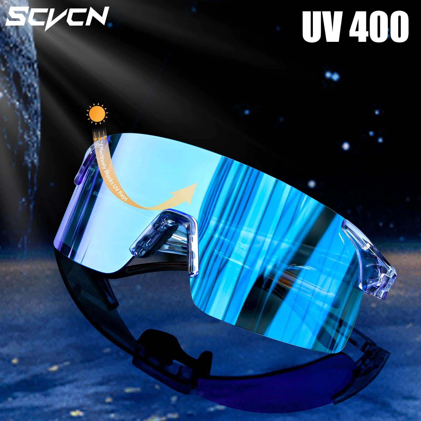 SCVCN Sports Cycling Glasses Men Women Outdoor Riding Windproof Protection Glasses MTB UV400 Sunglasses Fishing Hiking Glasses - Image 4