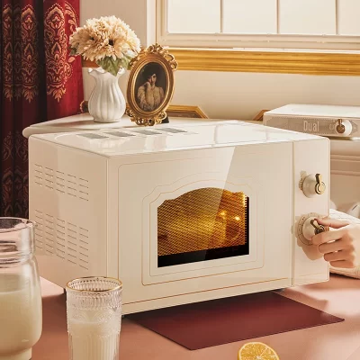 retro microwave oven steaming oven integrated household small mini light wave furnace stainless steel plate