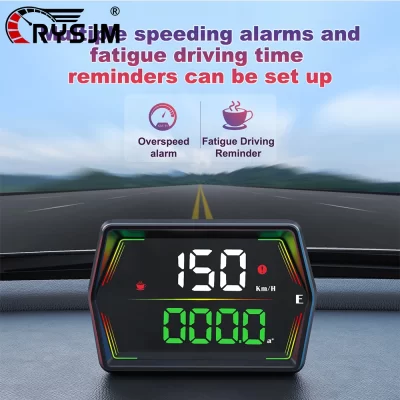 HUD G21 GPS Car Head-Up Display Digital Speedometer MPH KMH Big Font With Overspeed Alarm For All Cars Electronic Accessories