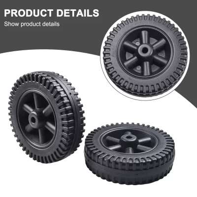 2 pçs churrasqueira rodas 6 Polegada sopro moldado roda substituição forno acessórios 8-10mm buraco para multi-funcional churrasqueiras