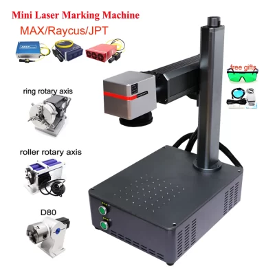 Support Lightburn JPT MOPA M7 Raycus 30W 20W Fiber Laser Mini Marking Machine Gold Silver Ring Stainless Steel Engraver Ezcad2