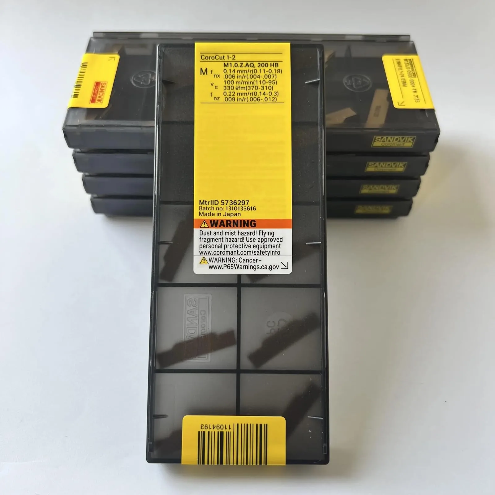 Original SANDVIK / N123J2-0500-0004-TM 2135 / Lâmina CNC de liga dura 10 unidades - Image 4