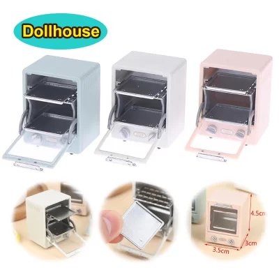 1 pçs casa de bonecas em miniatura cozinha cafeteira forno elétrico microondas máquina churrasco cozinha modelo elétrico fingir brinquedos