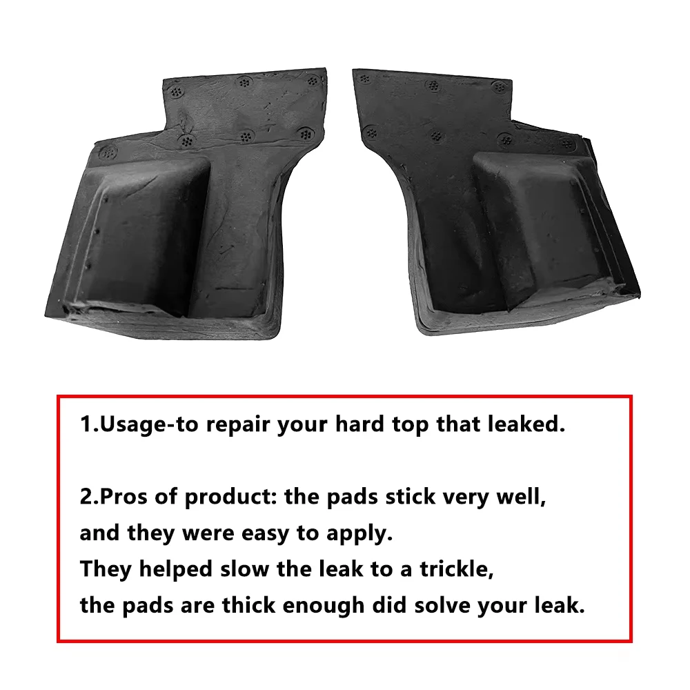 Kit de vedação superior dura para jeep wrangler jl 2018-2024, 12 peças, reparo de vazamento de chuva, acessórios interiores, preto - Image 4