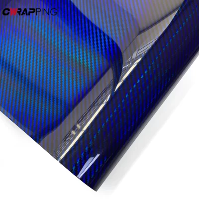 Laser Rainbow Carbon Fiber Vinyl Films Car Stickers Motorcycle Body Laptop Skin Sticker for Auto Console Film Covers Accessories