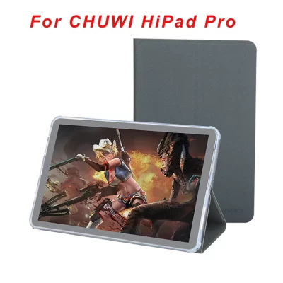 Capa para chuwi hipad pro 10.8 polegadas tablet macio tpu capa de resistência a quedas para hipad air tablet ultra fino três vezes suporte caso