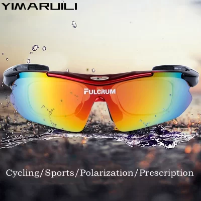 YIMARUII 1+5 Fashion Add Prescription Sports Cycling Glasses Polarized Sunglasses UV400 Driving Night Vision Glasses Men F0089