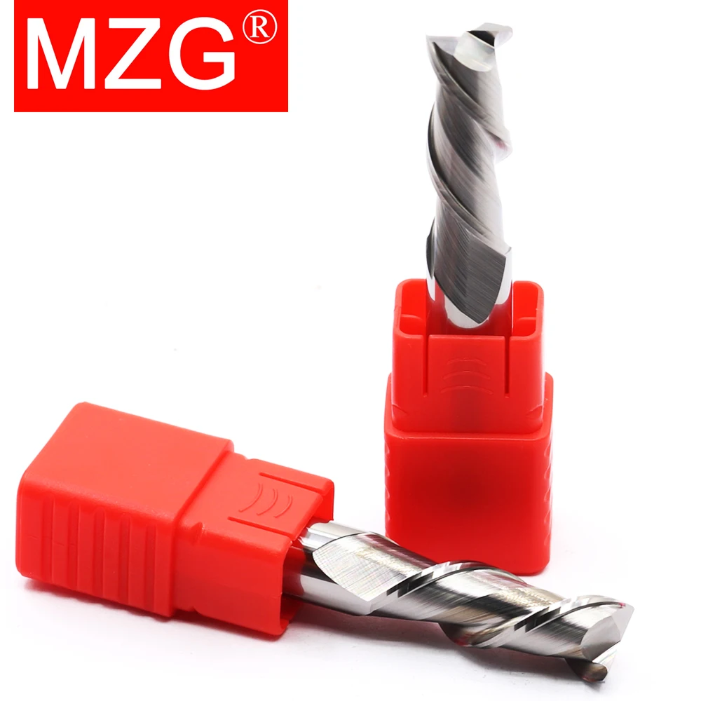 MZG 2 Flute HRC55 Aluminium 0.2-20mm End Mills High Precision HSS Metal Cutter Carbide Alloy Milling Tool Key Seater Router Bit - Image 3