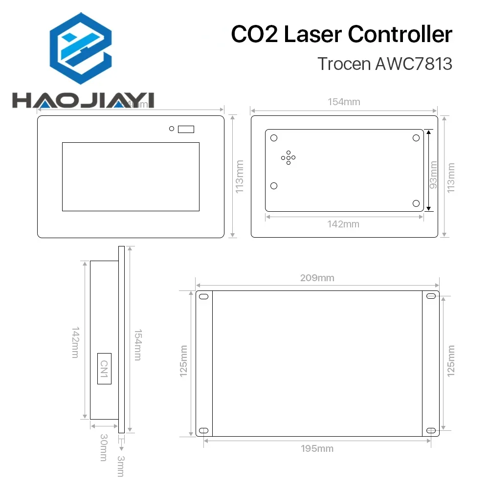 AWC7813 Sistema de controlador de laser CO2 DSP para máquina de corte e gravador a laser Co2 - Image 4