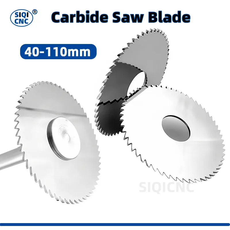 Saw Blade Circular Milling Cutting Disc Tool CNC Slot Machining Tungsten Carbide Steel Diameter 40 50 60 Slitting Metal slither
