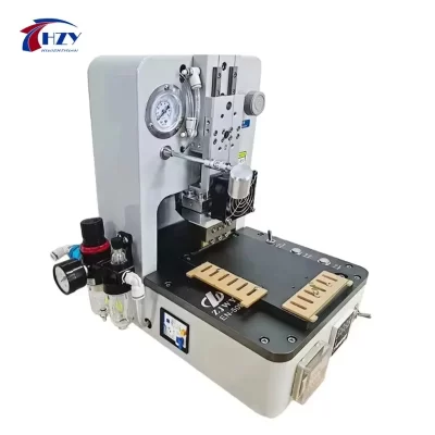 ZJWY EN-50B Pequena máquina de ligação flexível, operação manual, aquecimento constante, amarelo/verde/toque/preto, reparo de cabo plano, novo motor de bomba