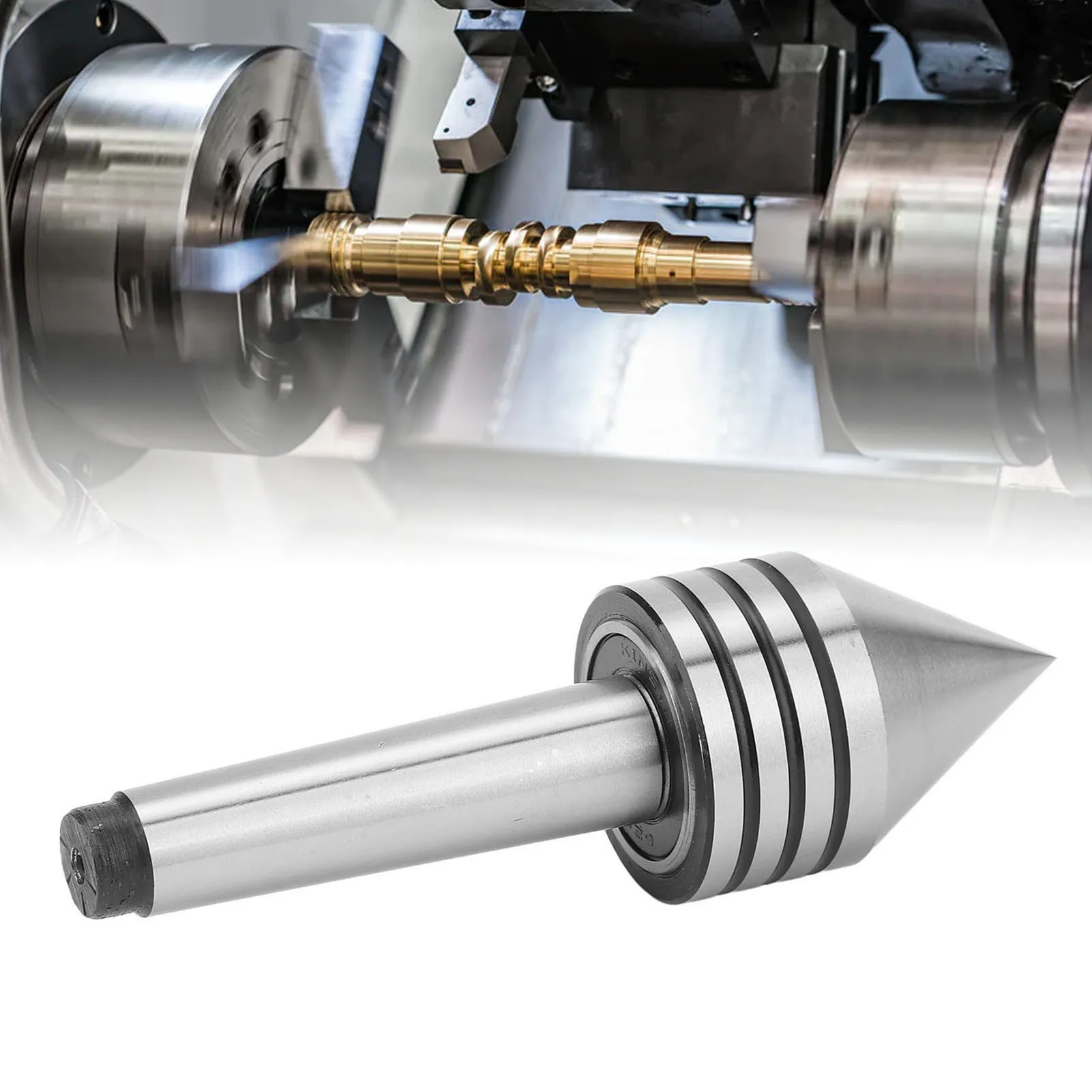 Tailstock Live Center com Alta Precisão Resistente ao Desgaste, Torno MT2, Acessórios para CNC, 60 Graus, HSS - Image 5