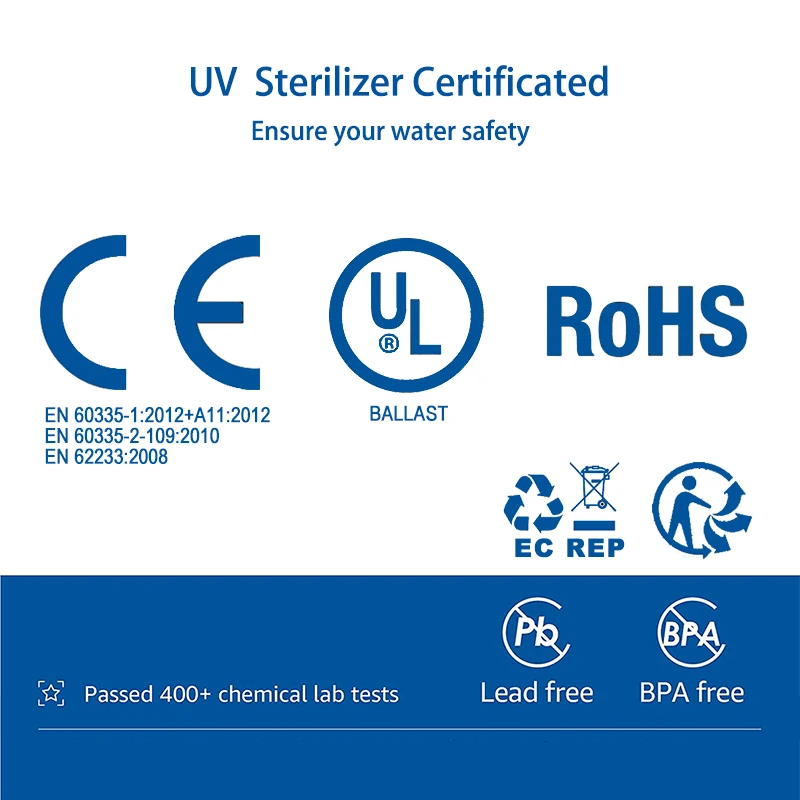 Filtro de água Coronwater 6 gpm Desinfecção UV com interruptor de fluxo Esterilizador de água - Image 4