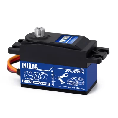 INJS014 14KG Metal Gear Digital Core Servo Low Profile for 1/10 RC On-Road Touring Drift Car Tamiya Kyosho Helicopter Model