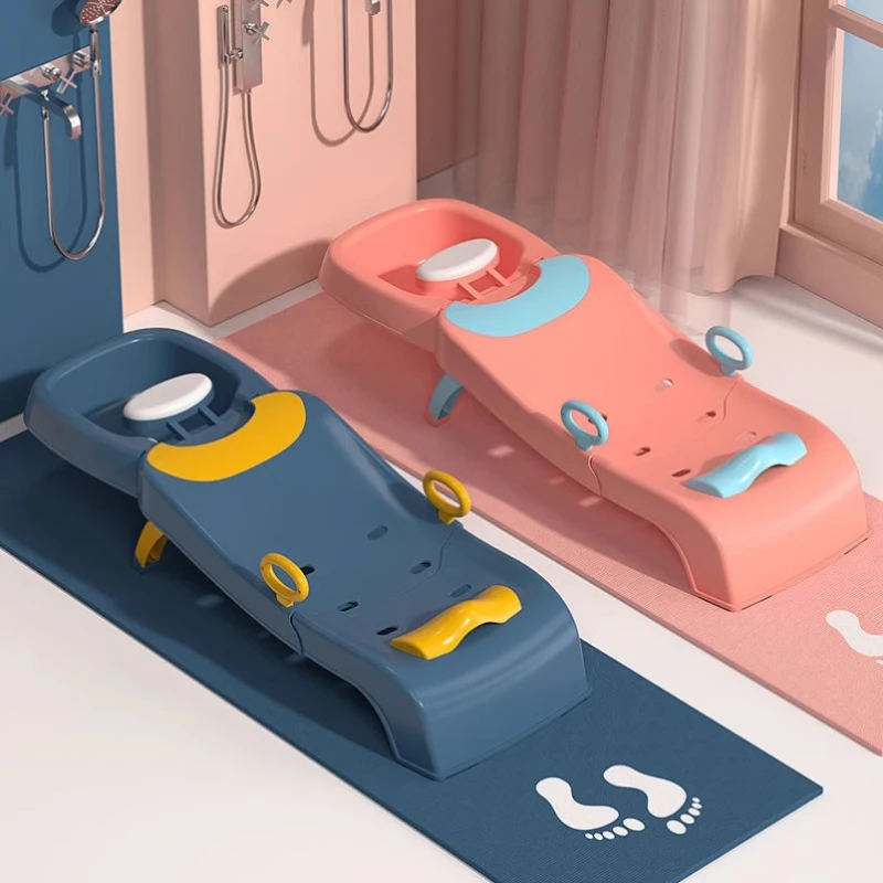 Cadeira de salão de plástico portátil dobrável para crianças, cama shampoo, spa japonês, meuble, mobília do hotel