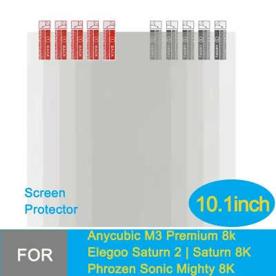 5/10PCS 10.1 Inch Screen Protector For ELEGOO Saturn 2 8K/Saturn 3 4 & Ultra/Phrozen Sonic Mighty 8K/Anycubic Photon M3 Premium