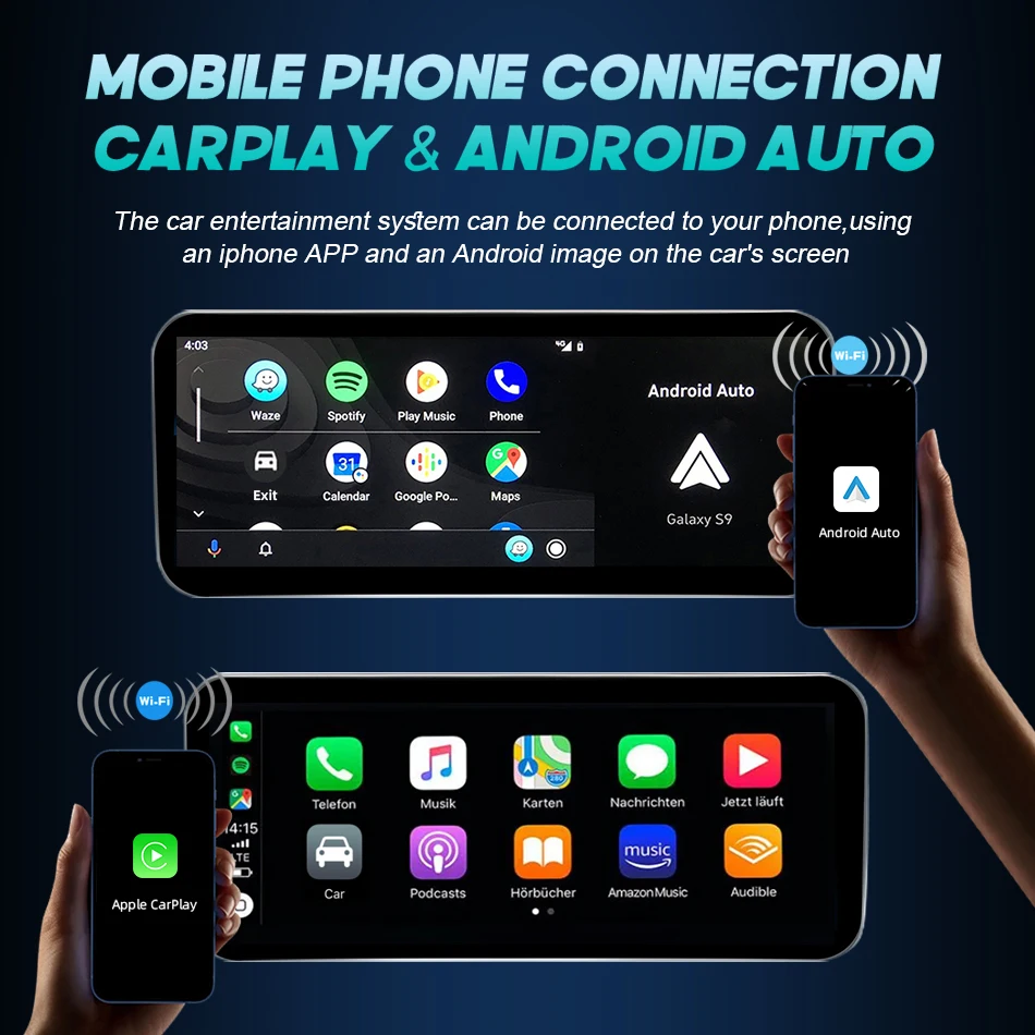 Android 14 Wireless CarPlay Auto For Mercedes Benz C Class W205 2014-2018 Car Multimedia Navigation GPS SWC DSP 4G WiFi - Image 4