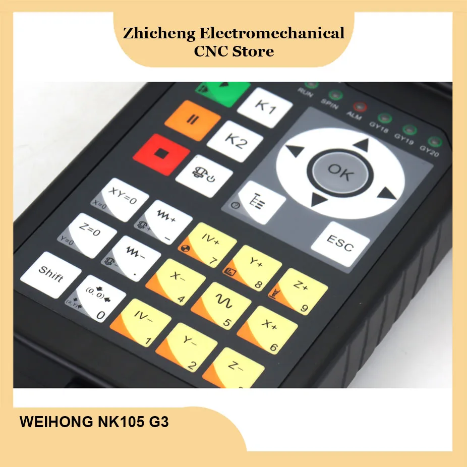 Controlador Weihong Woodworking, NK105 G3 Handle, DSP, 3Axis, 4Axis, Motion Control System para CNC Router, Trocador de Ferramentas Automático, Novo - Image 4