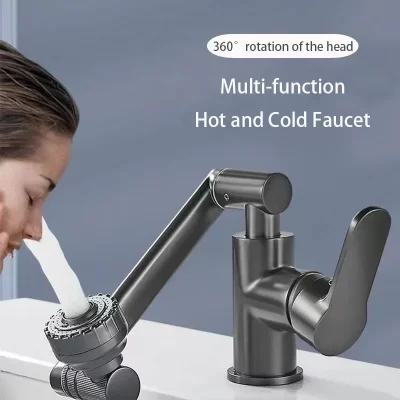 Casa quente e fria torneira da bacia de lavagem multi-função impulsionador universal rotativo torneira do banheiro cozinha universal