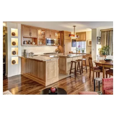 Armários de cozinha personalizados modernos e luxuosos - Design modular com ilha