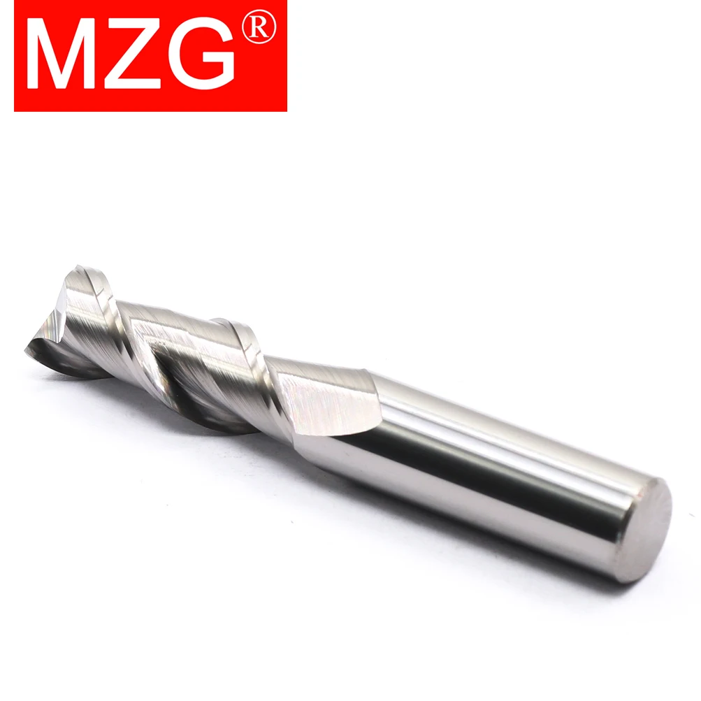 MZG 2 Flute HRC55 Aluminium 0.2-20mm End Mills High Precision HSS Metal Cutter Carbide Alloy Milling Tool Key Seater Router Bit - Image 5