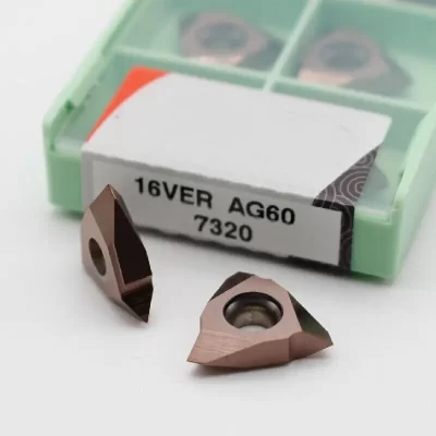 10 unidades 16VNR AG60 16VER AG60 60 ° Ferramenta de torneamento de rosca triangular de 0,5-3,0 mm, rosca de inserção de carboneto, vertical, CNC interno externo