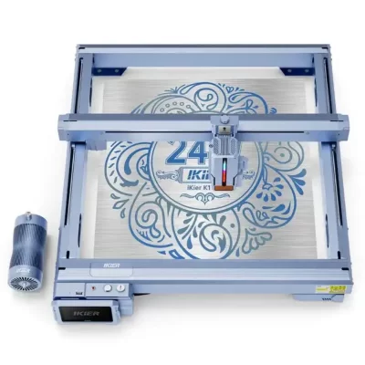 IKIER K1 Pro 24W Portable Automatic Laser Marking Cutting Laser Engraving Machines For Metal Wood Acrylic Plastic Glass Steel