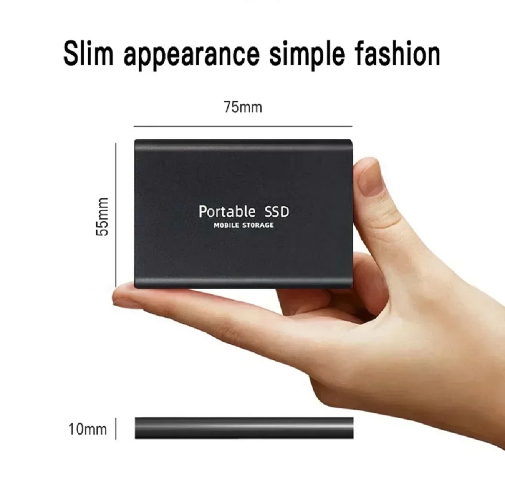 High-speed Solid-state Drive 1TB/2TB Portable SSD 4TB External Hard Drive 16TB Mass Hard Disk USB3.2 Type-C for Laptop/MAC/PC - Image 5
