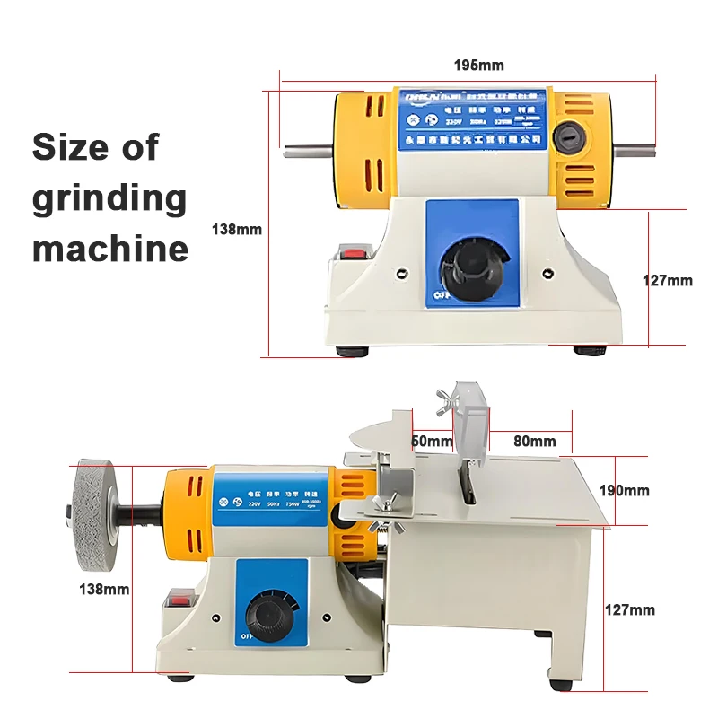 350W Multifunctional Mini Lathe Machine Desktop Electric Cutting Polishing Engraving Tool for Jewelry Jade Gem Rock Metal Craft - Image 2