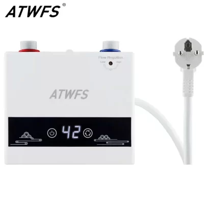 Aquecedor de água instantâneo 220V 4600W Aquecedores elétricos portáteis para banheiro, chuveiro de água quente e aquecimento de cozinha doméstica