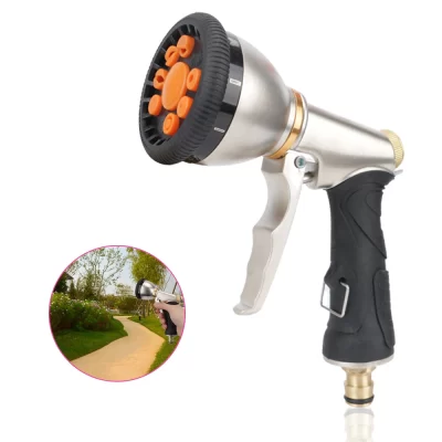 Ferramenta de irrigação lavadora de carro rotativa pistola de água jardim rega polvilhe ajustável de alta pressão controles de fluxo variáveis