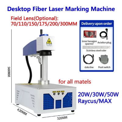 Desmontado LY Desktop Mini Galvo Scanner, Tudo em Um Laser De Fibra Óptica, Alinhar Sistema, Máquina De Marcação De Placa De Nome