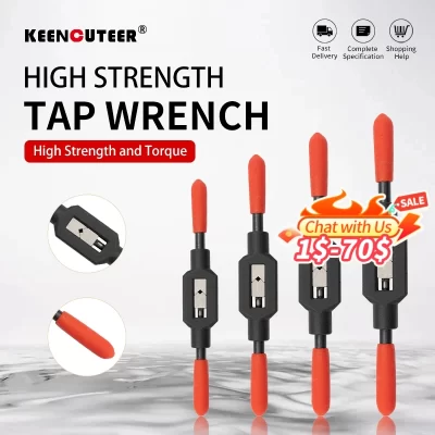 Alça de chave de torneira ajustável para M1-M8 ~ M9-M27 torneiras métricas superhard alto aço carbono reamer mão rosqueamento ferramentas