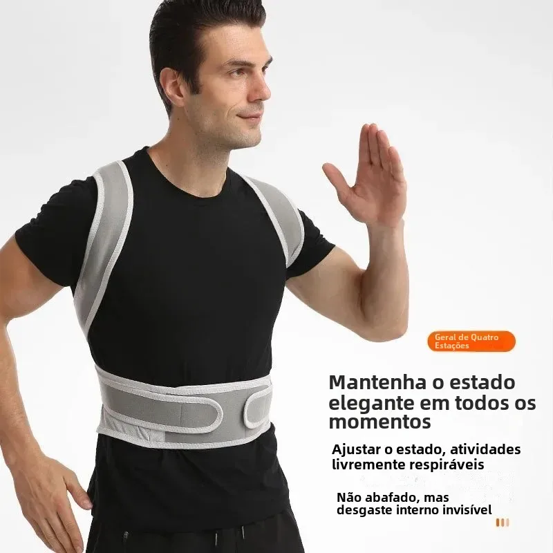 Corretor de postura de escoliose ajustável espartilho volta cinta apoio lombar corretor reto de espalda cinto corrector de postura - Image 5
