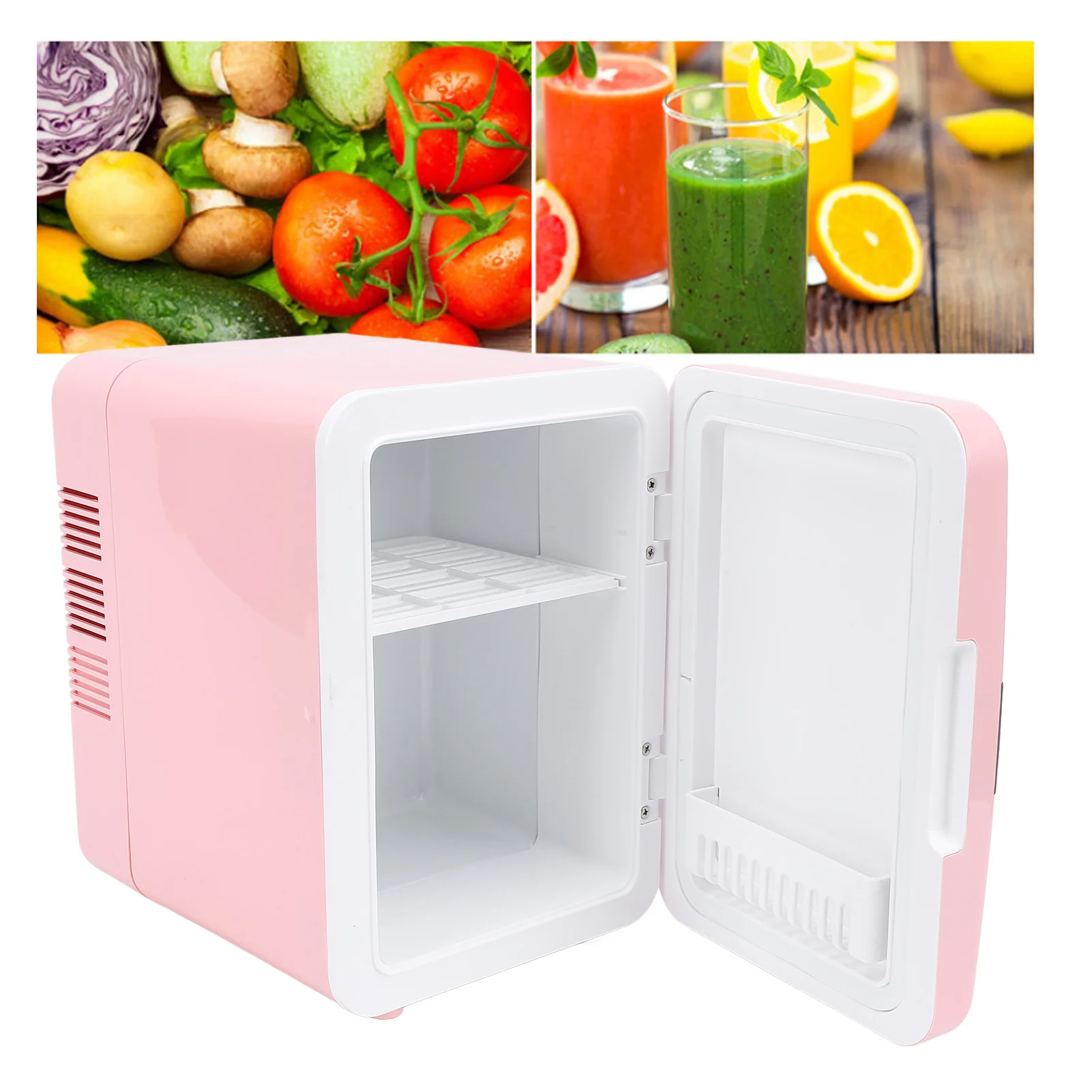 6l mini geladeira portátil refrigerador elétrico mais quente para uso doméstico e carro lidar com maquiagem cuidados com a pele leite e armazenamento de alimentos