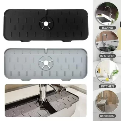 Silicone Mat Gourmet Faucet Cozinha Acessório, Sponge Rack, Home Appliance, Kitchen Sink Splash Guard para você