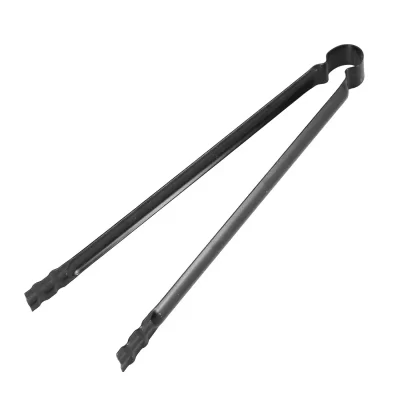Pinça de fogo para grelha a carvão, pinça de carvão para churrasco, aço inoxidável, ferramenta selecionadora, acampamento ao ar livre, ferramenta de cozinha