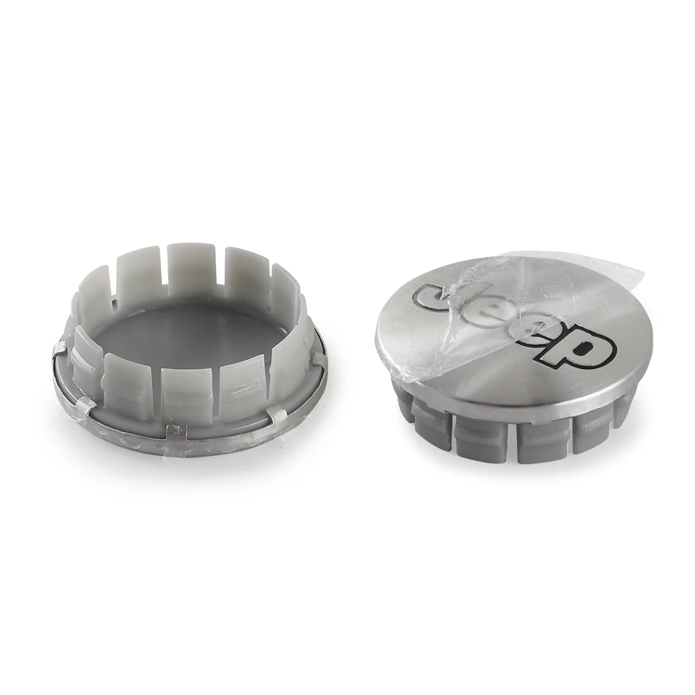 4 pçs 55/64mm tampas centrais da roda do carro hub caps jantes capa calotas acessórios para jeep grand cherokee wrangler renegaed compass jb - Image 3