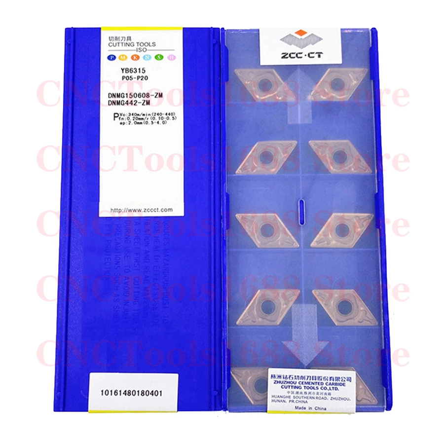 ZCCCT DNMG150404 DNMG150408 DNMG150604 DNMG150608 DNMG150612-ZM ADF YB6315 Inserção de carboneto DNMG Inserções - Image 3