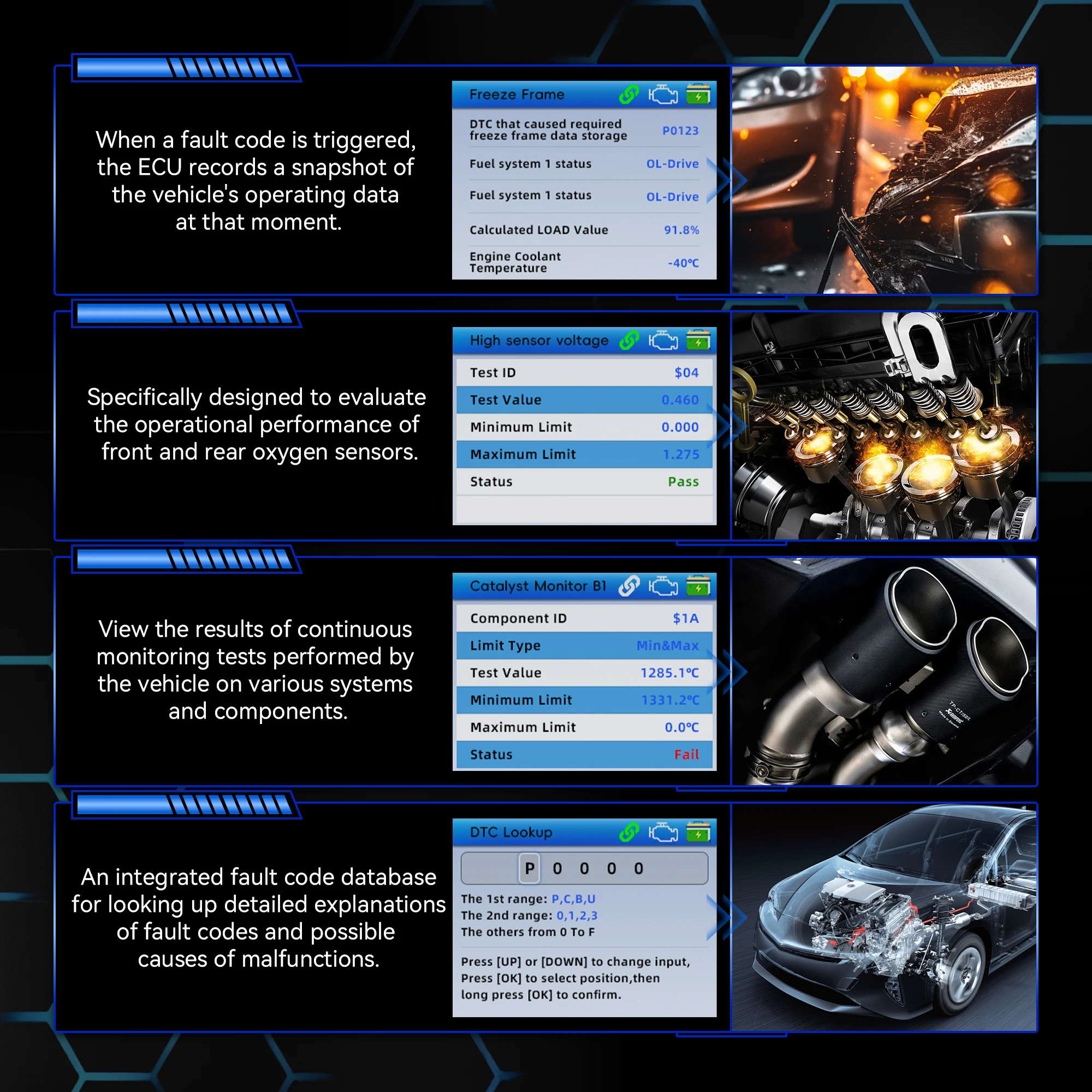 2025 konwei kw330 carro obd2 scanner de falhas motor bateria teste código de falhas claro dados em tempo real profissional ferramenta de inspeção obd - Image 5