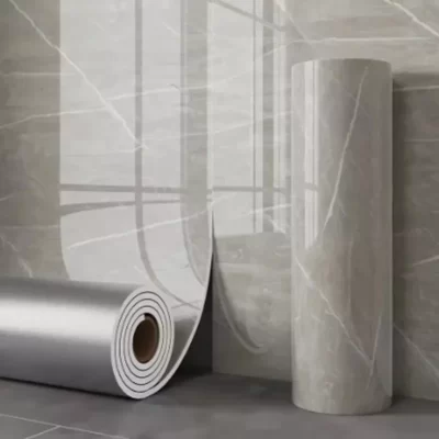 1 rolo de mármore espuma grossa imitação de telha cerâmica auto-adesivo papel de parede quarto cozinha anti mancha de óleo adesivo de parede