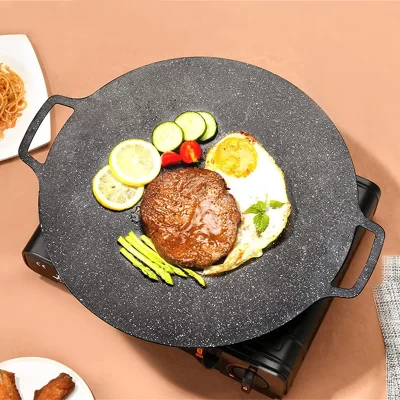Outdoor Multi-Griddle Placa De Ferro, Churrasco Grill Pan, Fogão De Indução Portátil, BBQ Pot, Yakiniku
