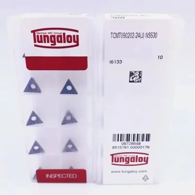 Tungaloy TCMT 090202 -24 NS530 /TCMT 090204 -24 NS530 lâmina de corte chato CNC ferramenta de torneamento lâmina inserções de carboneto 10 peças