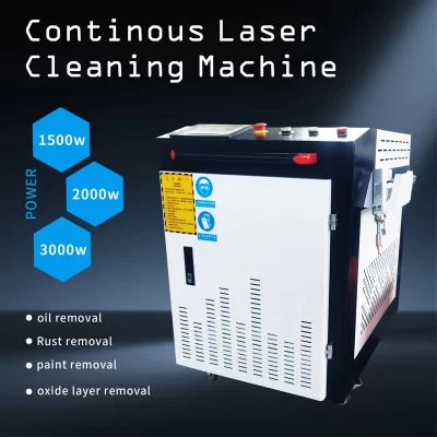 máquina portátil da limpeza do laser do removedor de oxidação da pintura do metal de 1500W 2000W 3000W